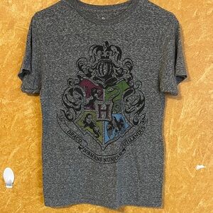 Gray Hogwarts Crest Kids T-Shirt